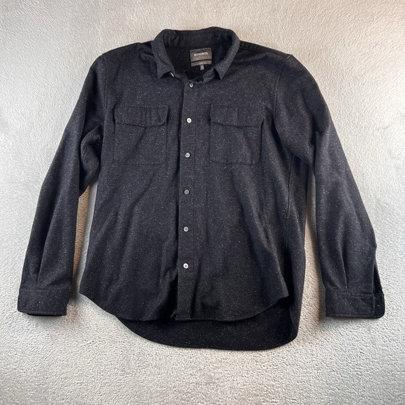 Bonobos Other - Bonobos Wool Blend Donegal Camp Shirt Mens XL Charcoal Speckled Preppy Outdoor
